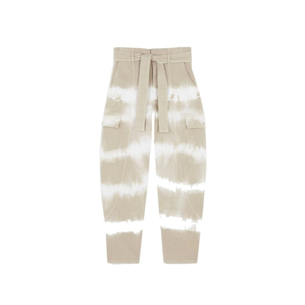 Stella McCartney 97% cotton cargo pants in white