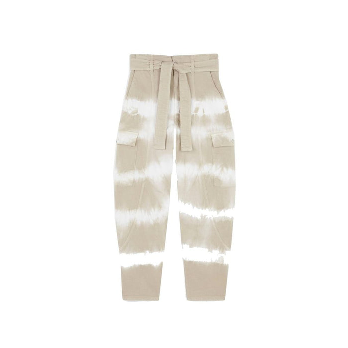 Stella McCartney 97% cotton cargo pants in white