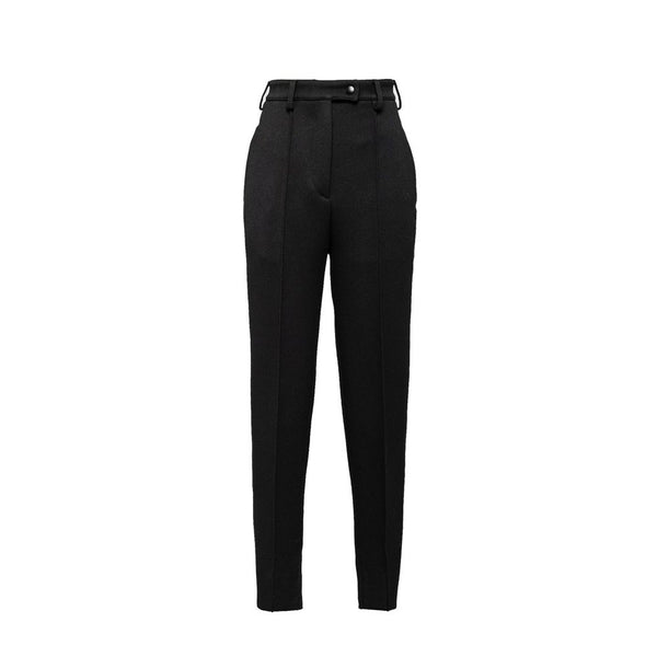 Prada 100% Virgin wool trousers in black