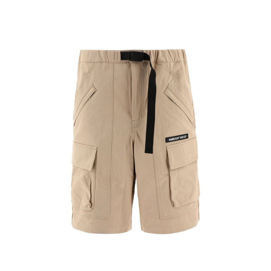 Ambush 100% Cotton bermuda shorts in beige