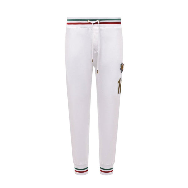 Dolce & Gabbana 100% Cotton joggers in white