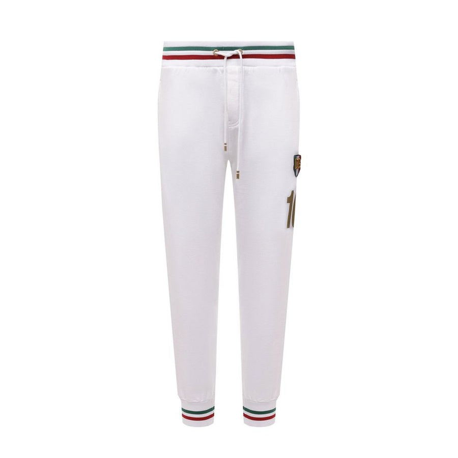 Dolce & Gabbana 100% Cotton joggers in white