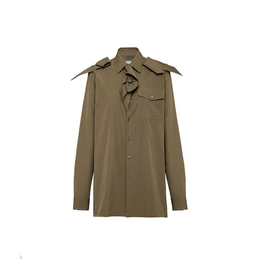 Prada 100% Cotton shirt in green