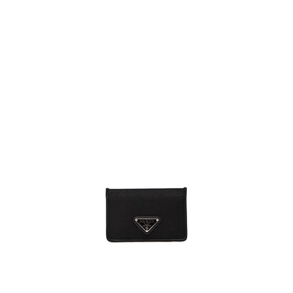Prada 100% Nylon card case in black