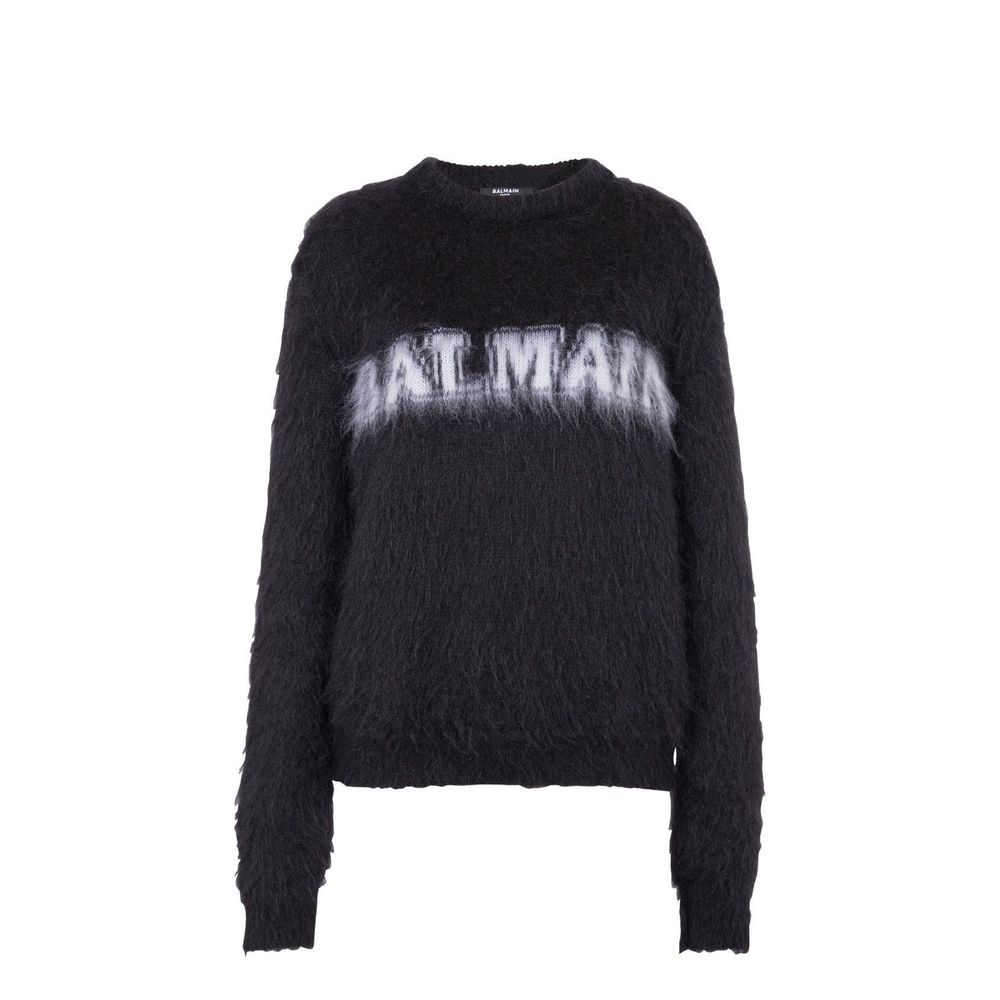 Balmain 60% Mohair sweatshirt in black