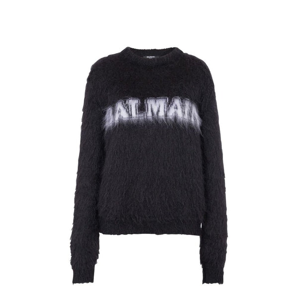 Balmain 60% Mohair sweatshirt in black
