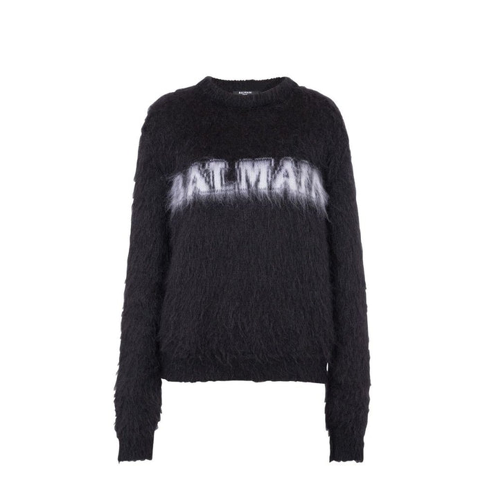 Balmain 60% Mohair sweatshirt in black