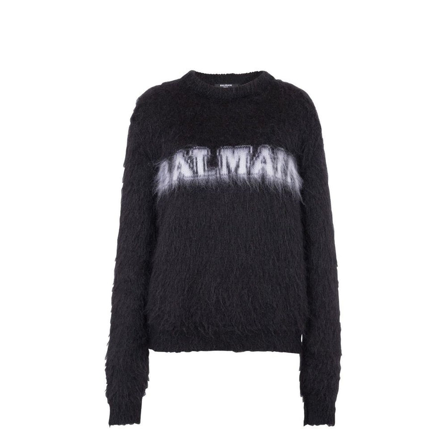 Balmain 60% Mohair sweatshirt in black