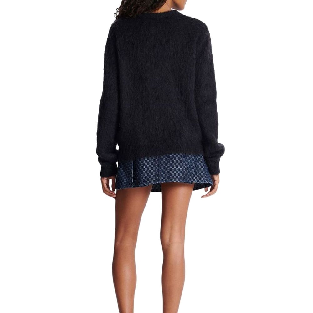 Balmain 60% Mohair sweatshirt in black — view 3