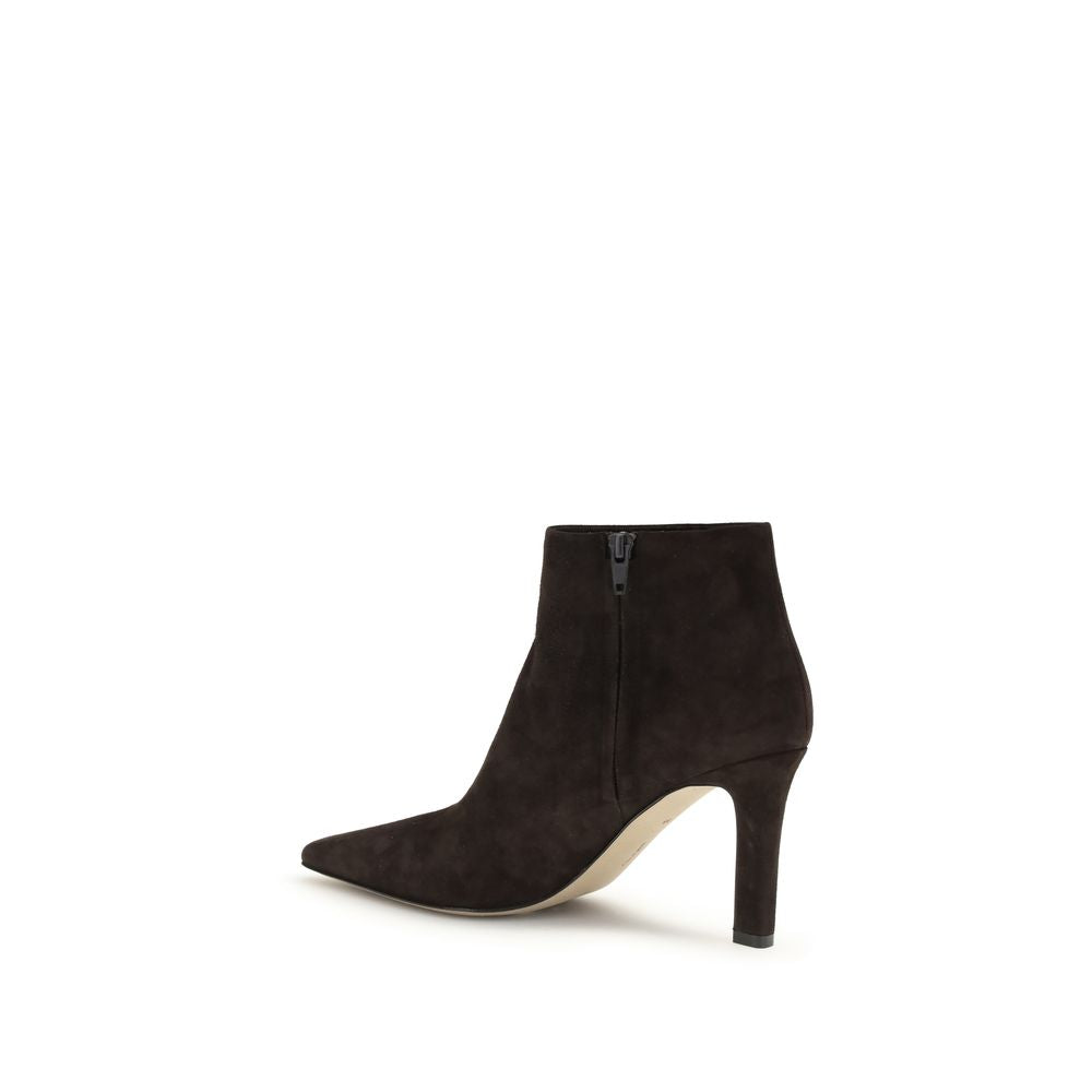 The Row Upper 100% Lamb ankle boot in brown — view 3