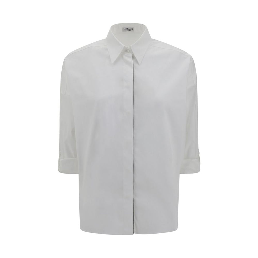 Brunello Cucinelli 100% Cotton shirt in white