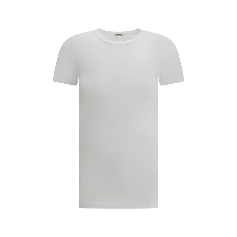 Brunello Cucinelli 93% Cotton 7% Elastane t-shirt in white