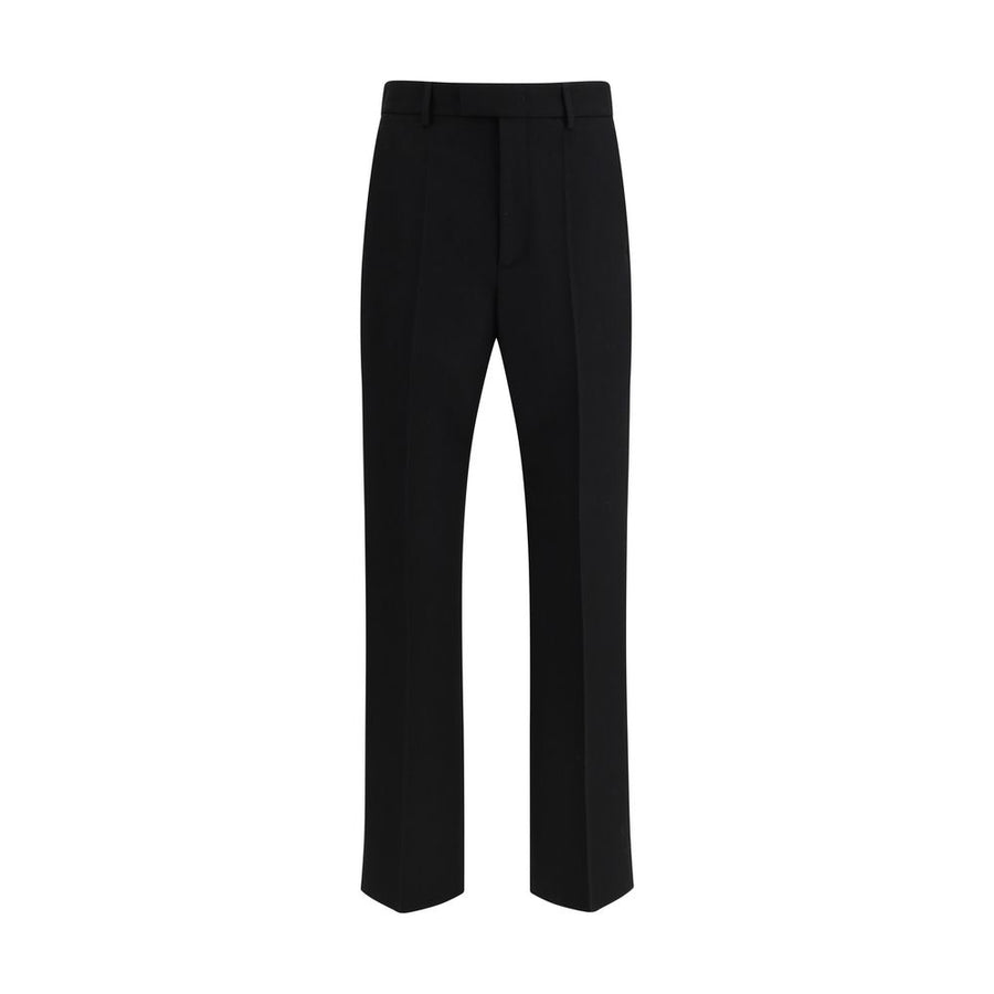 Valentino 100% Fleece Wool Ovis Aries trousers in black