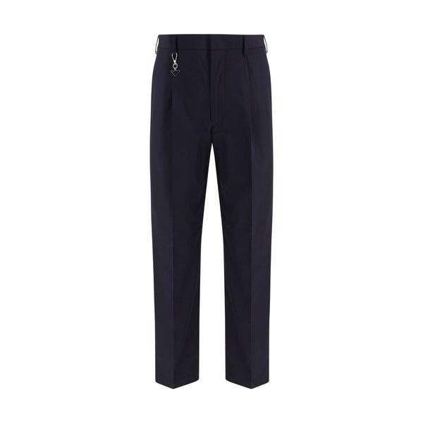 Prada 100% Cotton trousers in navy