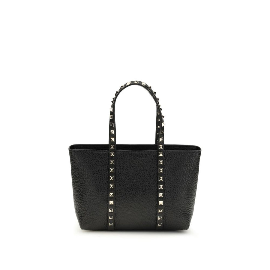 Valentino Garavani 100% Calf Leather Bos Taurus tote bag in black