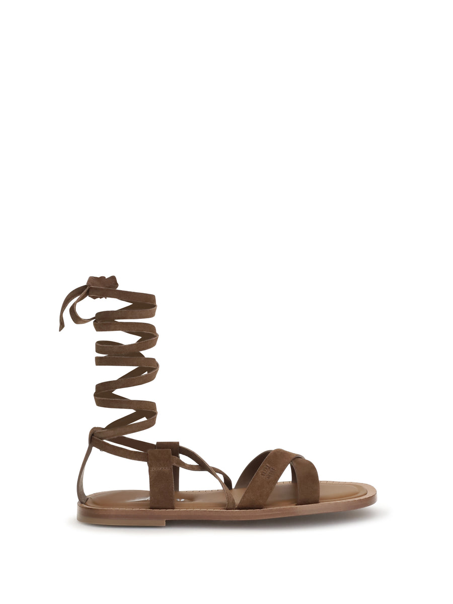 Gladiator Leather Sandals Cacao Calf
