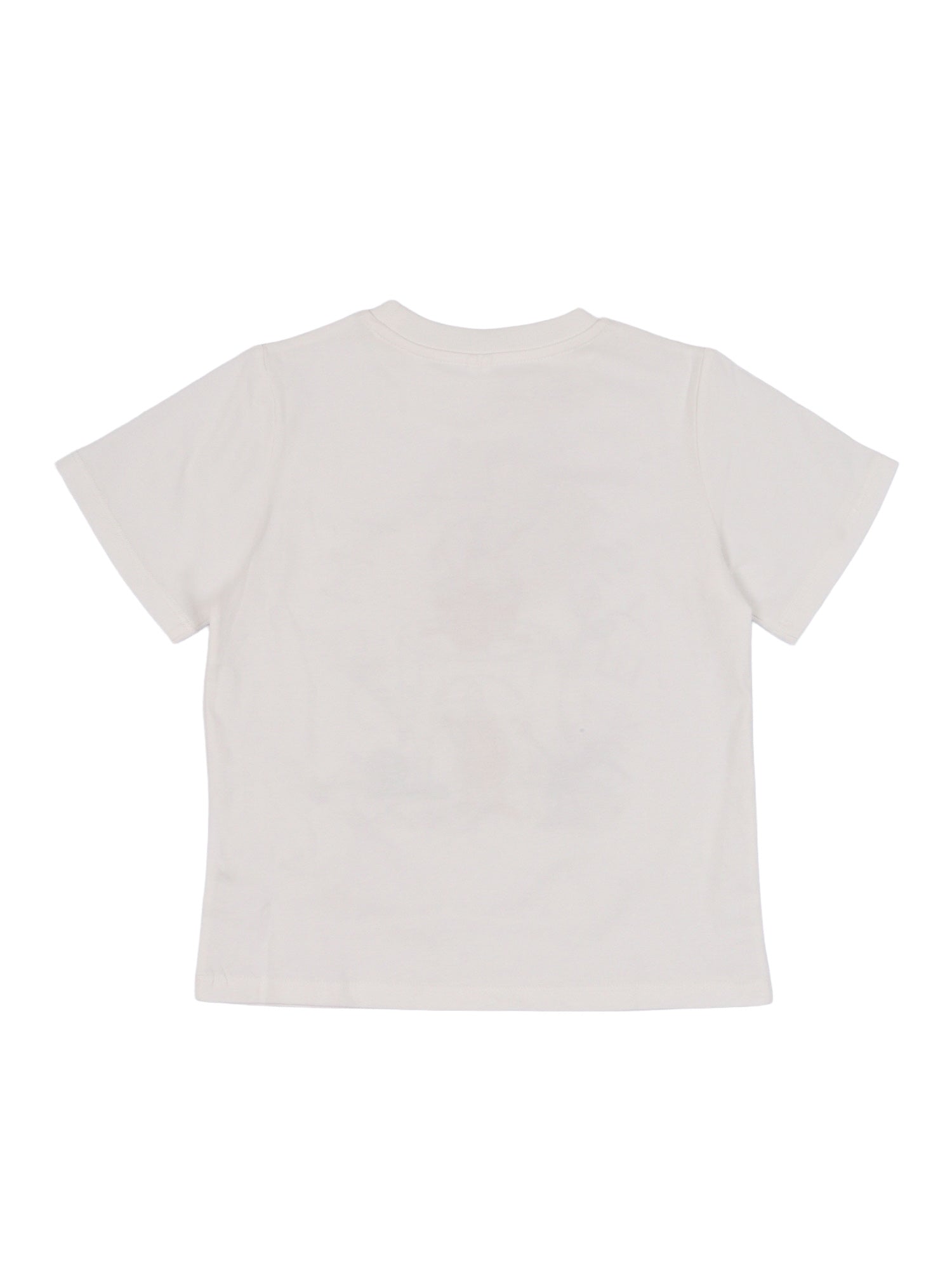 T-SHIRT-TOP White Cotton Elastane Short Sleeves T-shirt