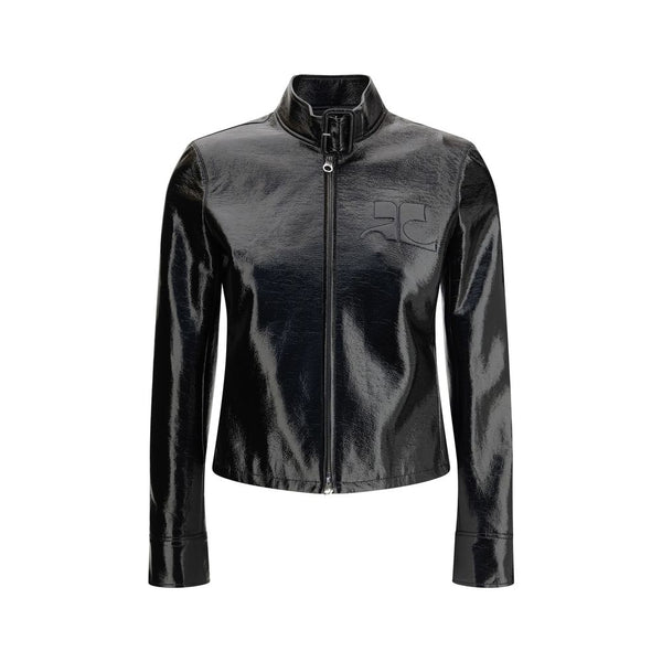 CourrèGes 88% Cotton jacket in black