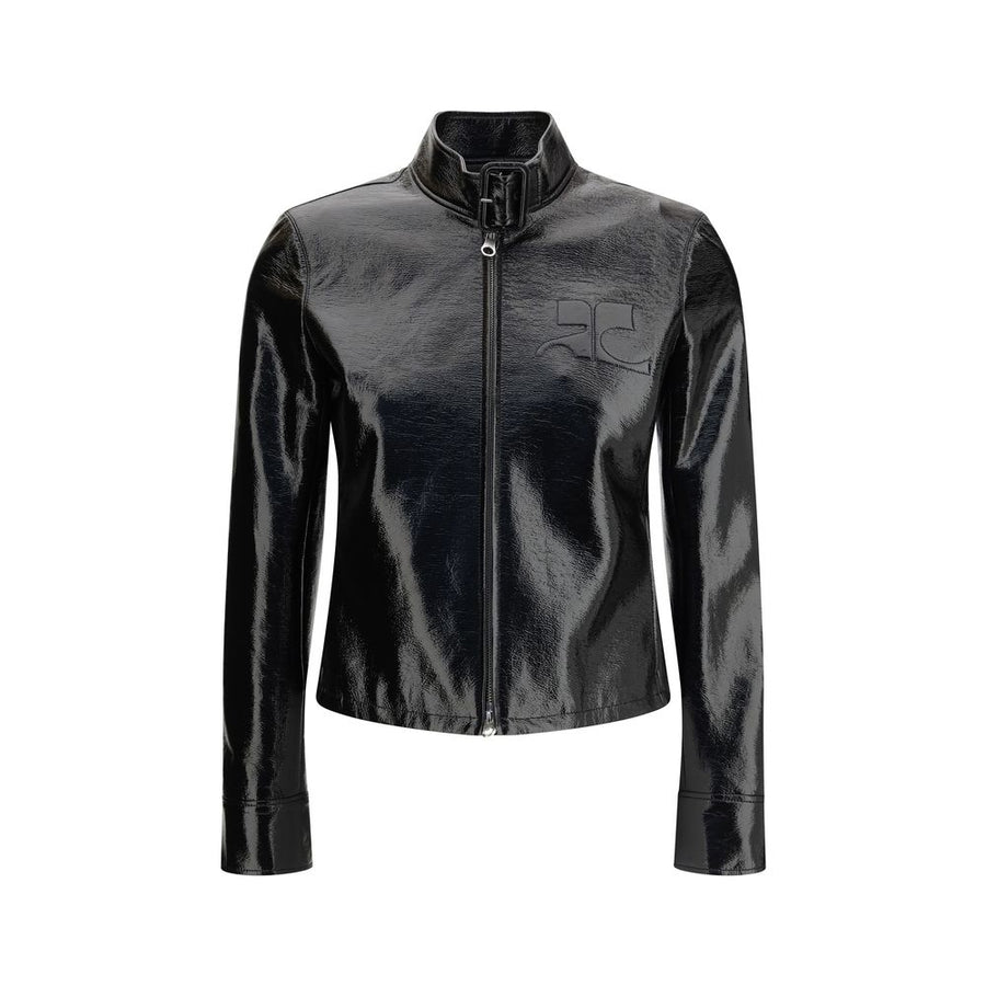 CourrèGes 88% Cotton jacket in black
