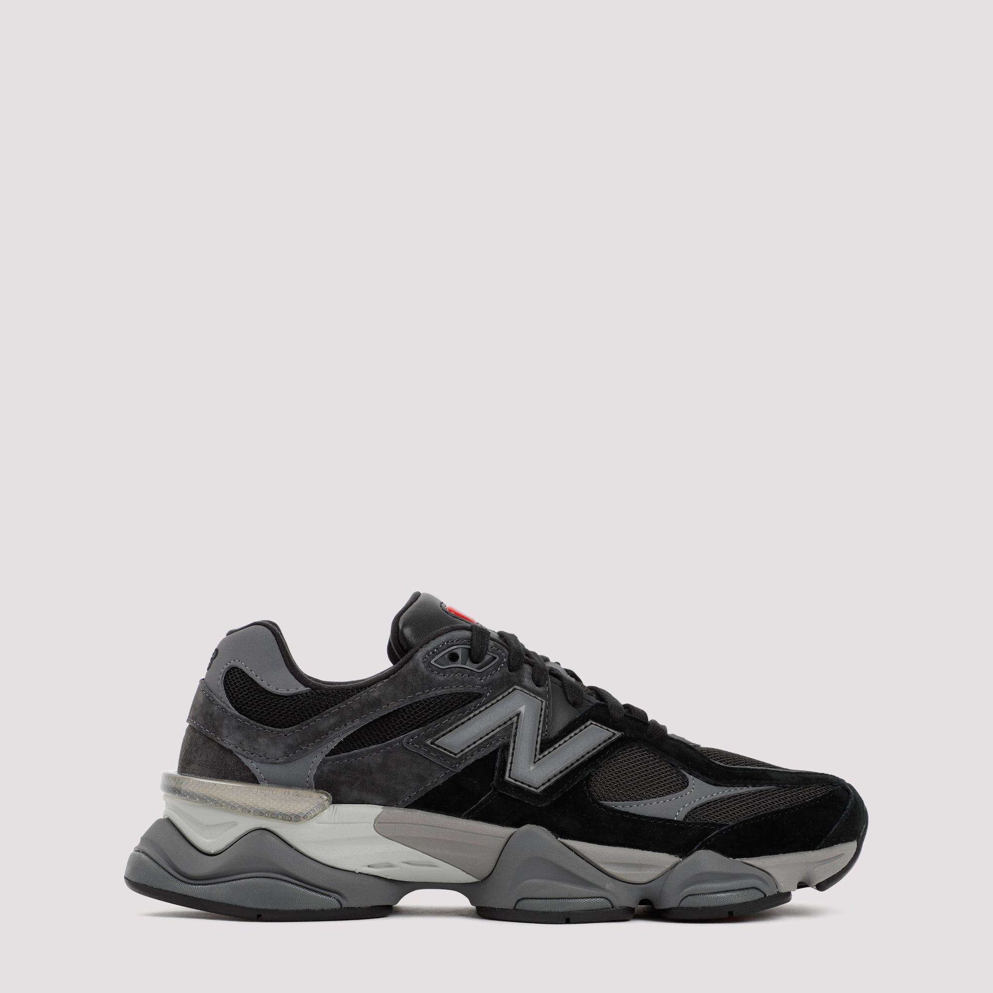 9060 Sneakers Black Suede Textile Rubber Shoe