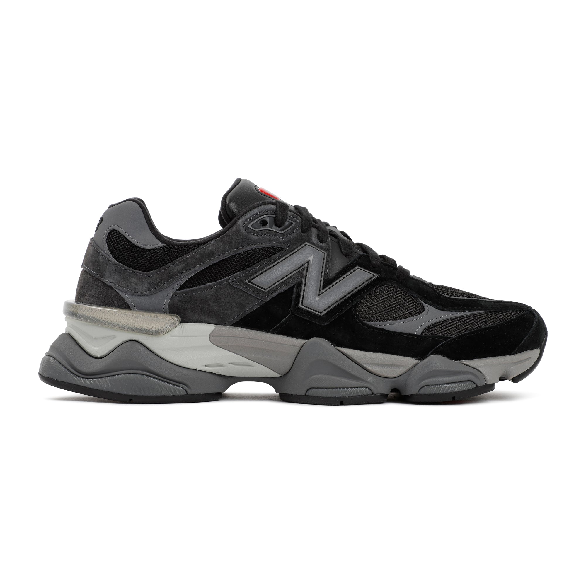 9060 Sneakers Black Suede Textile Rubber Shoe