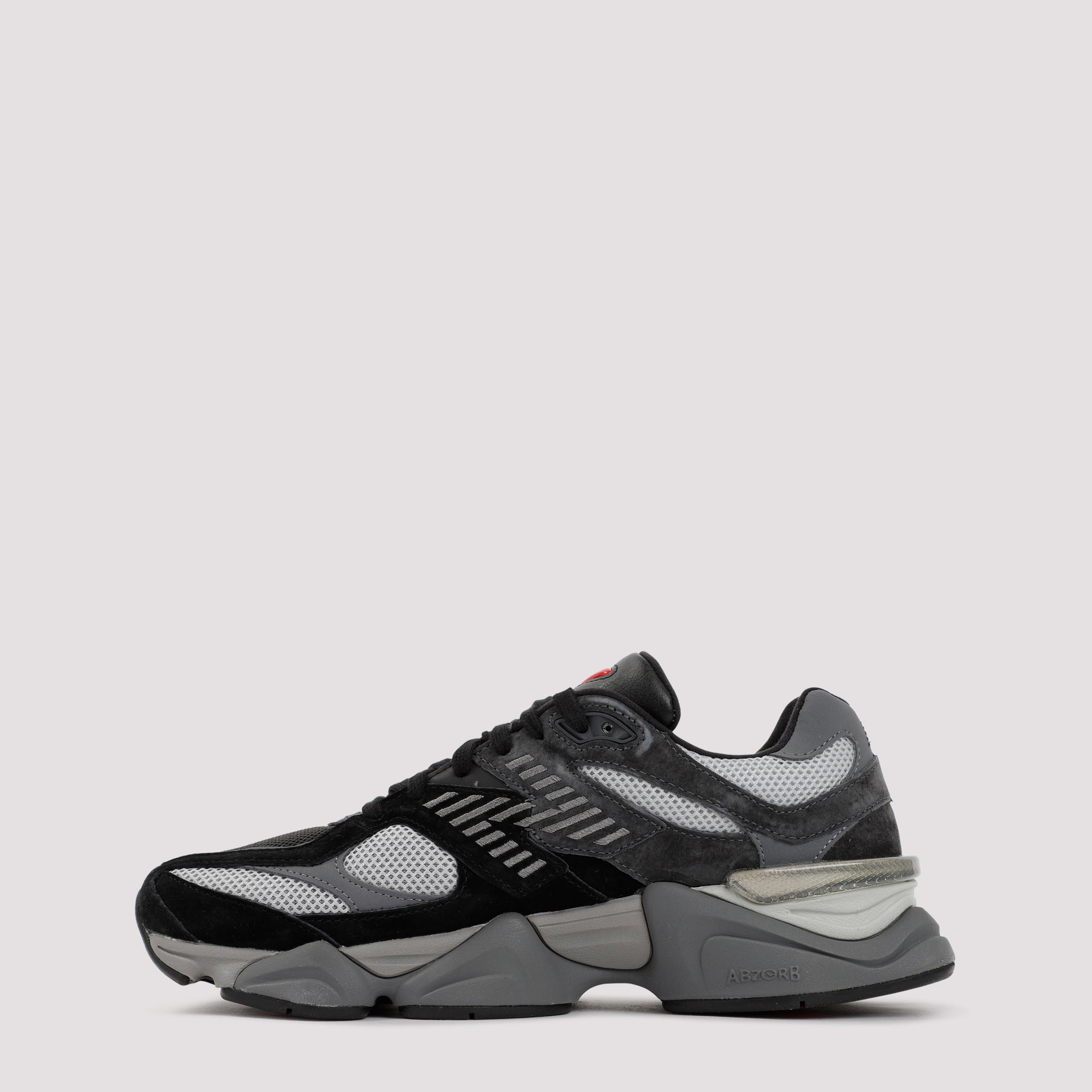 9060 Sneakers Black Suede Textile Rubber Shoe