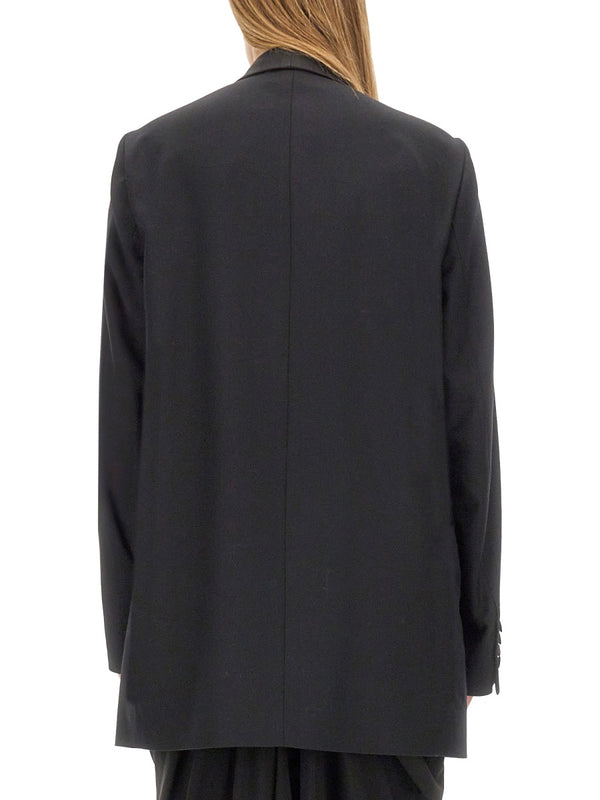 Double-Breasted Jacket Black Not Specified