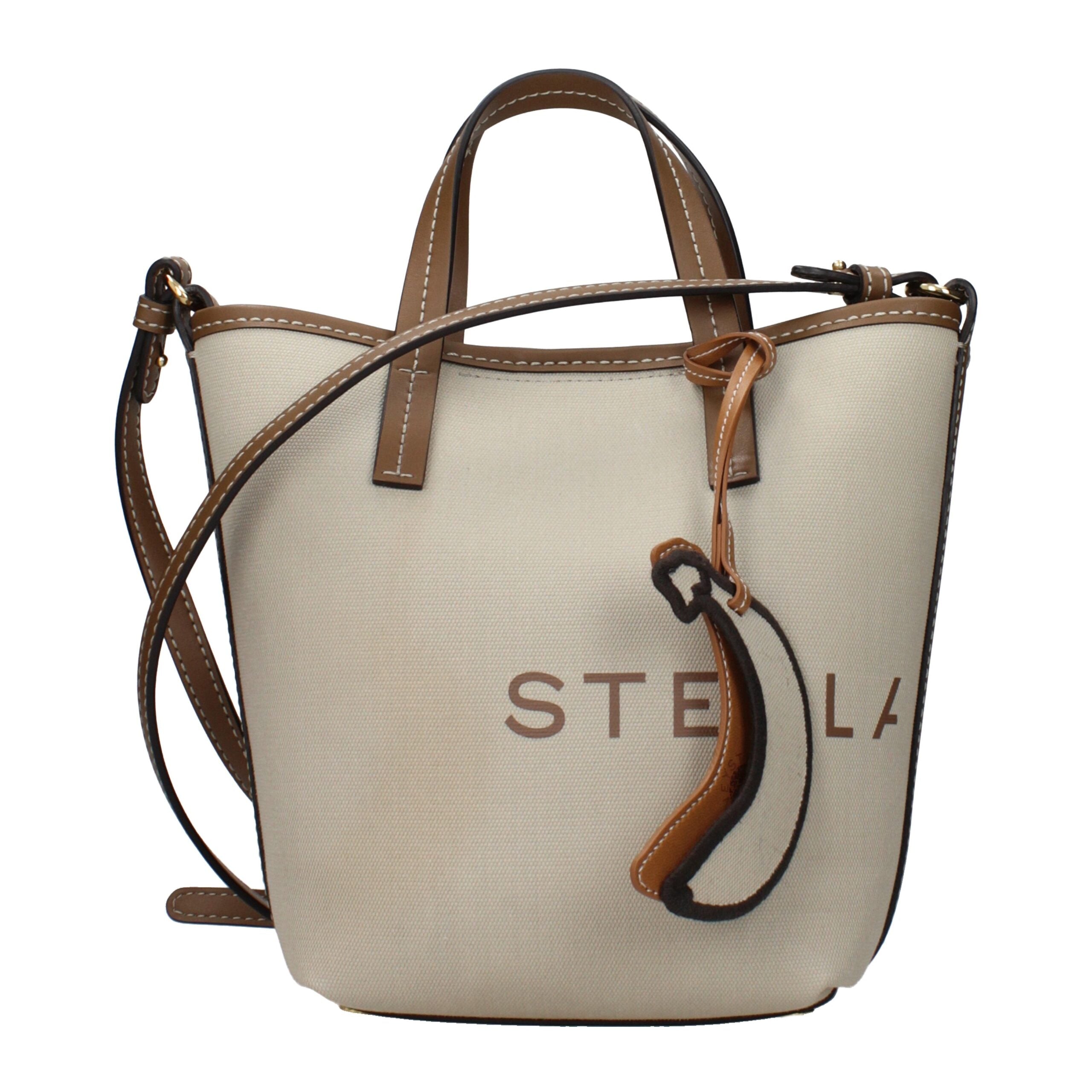 Beige Fabric Handbag Bag