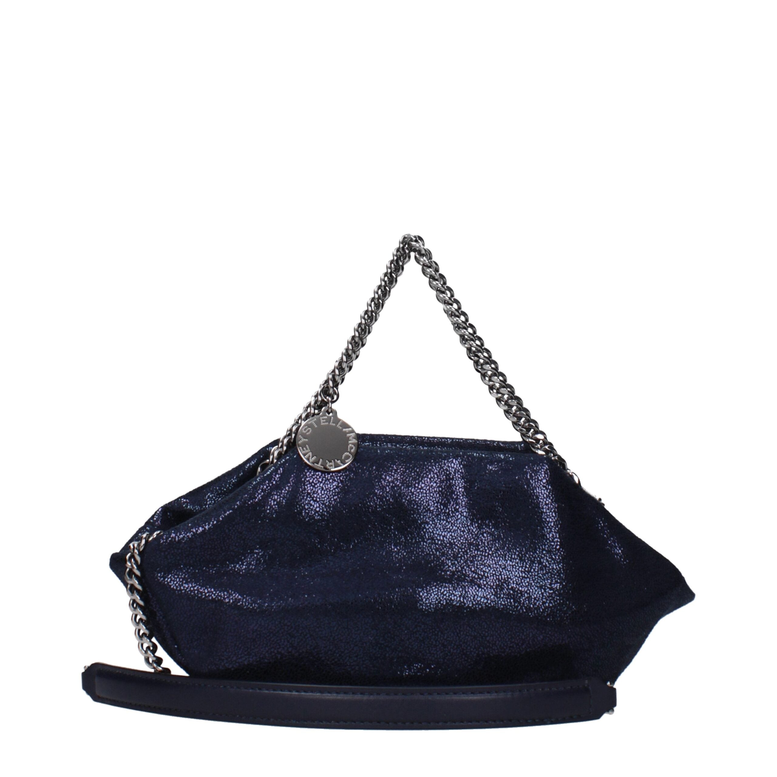 Blue Leather Handbag Bag