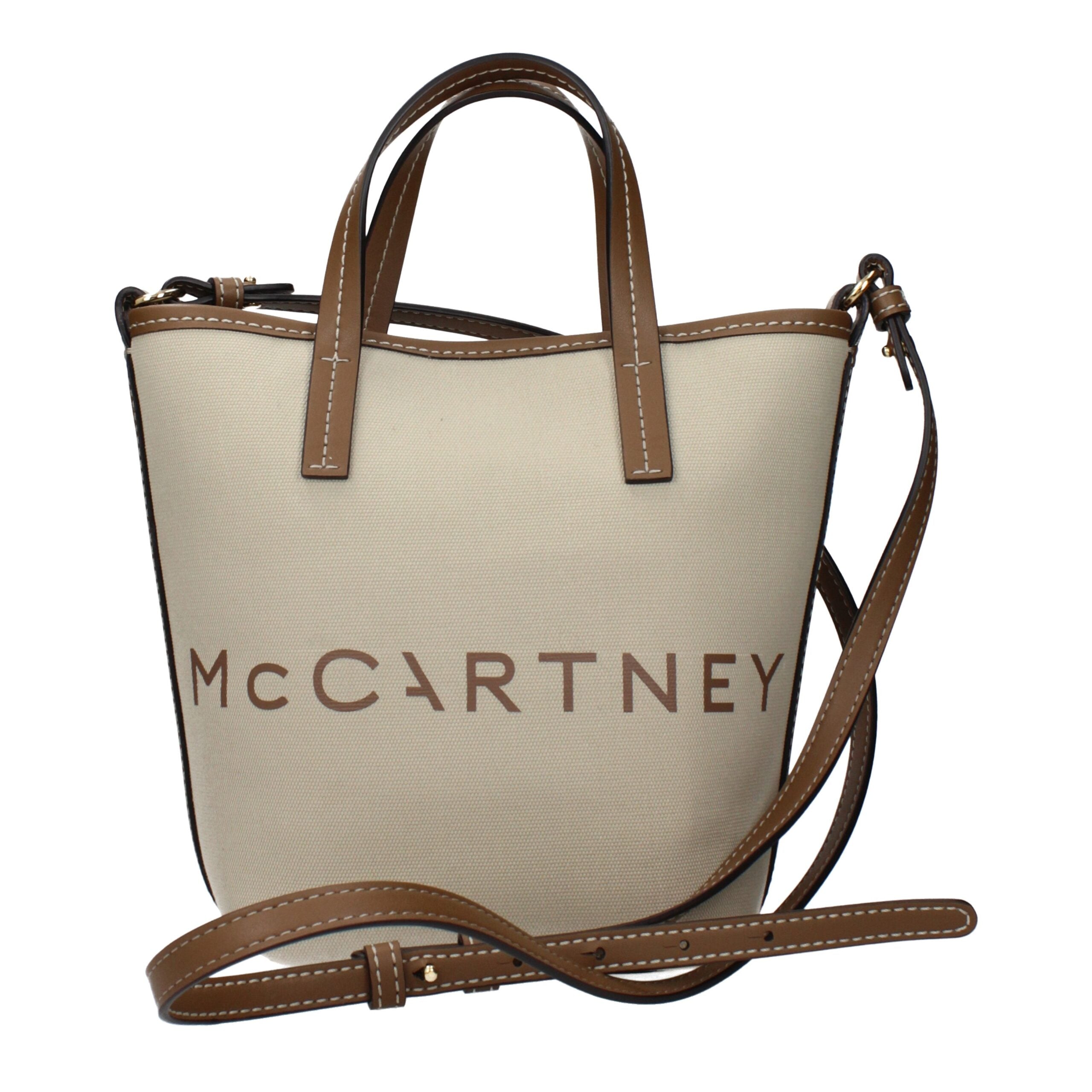 Beige Fabric Handbag Bag