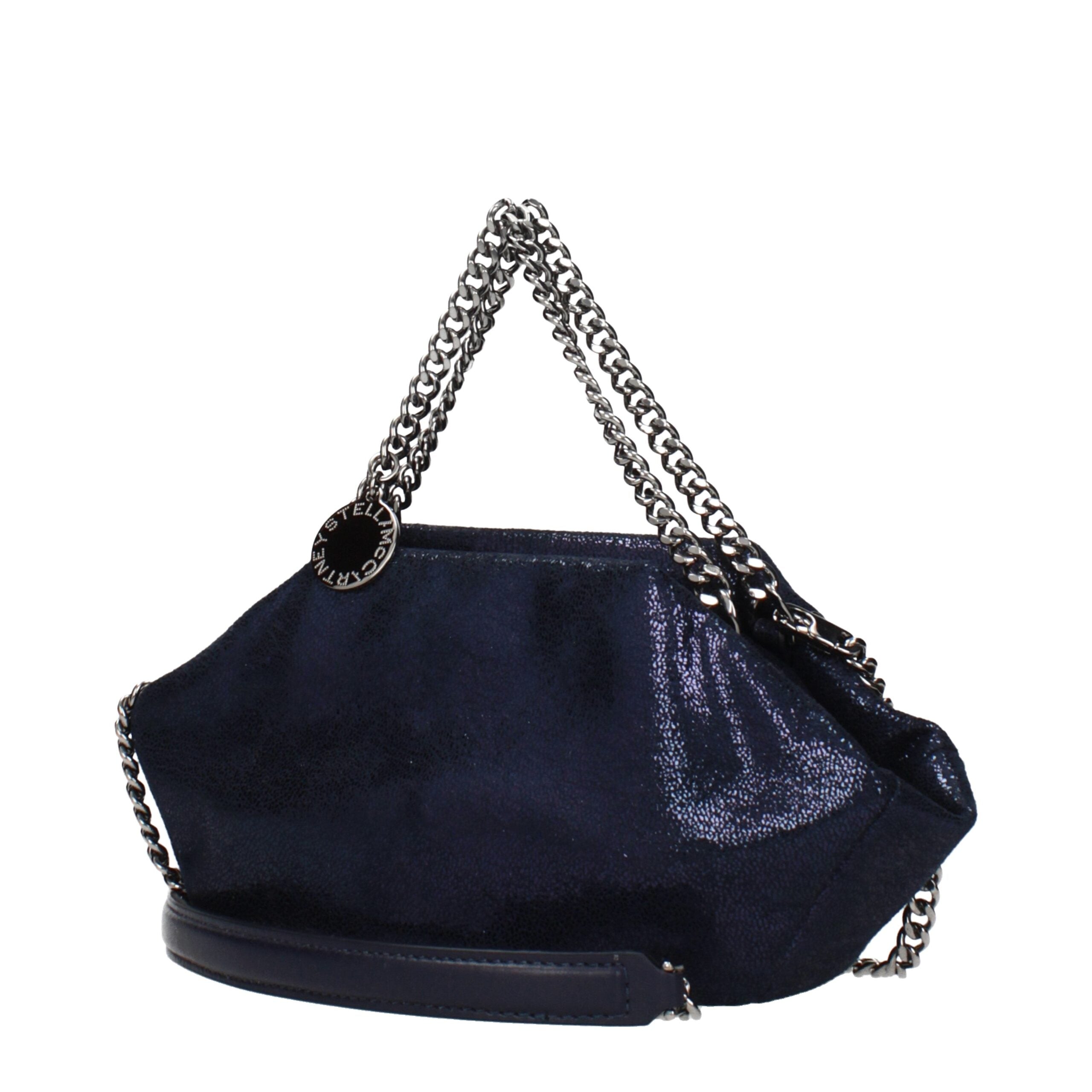 Blue Leather Handbag Bag
