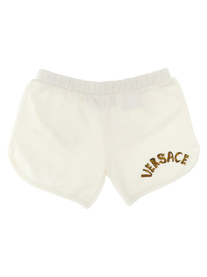 La Vacanza logo embroidery capsule shorts White Bermuda