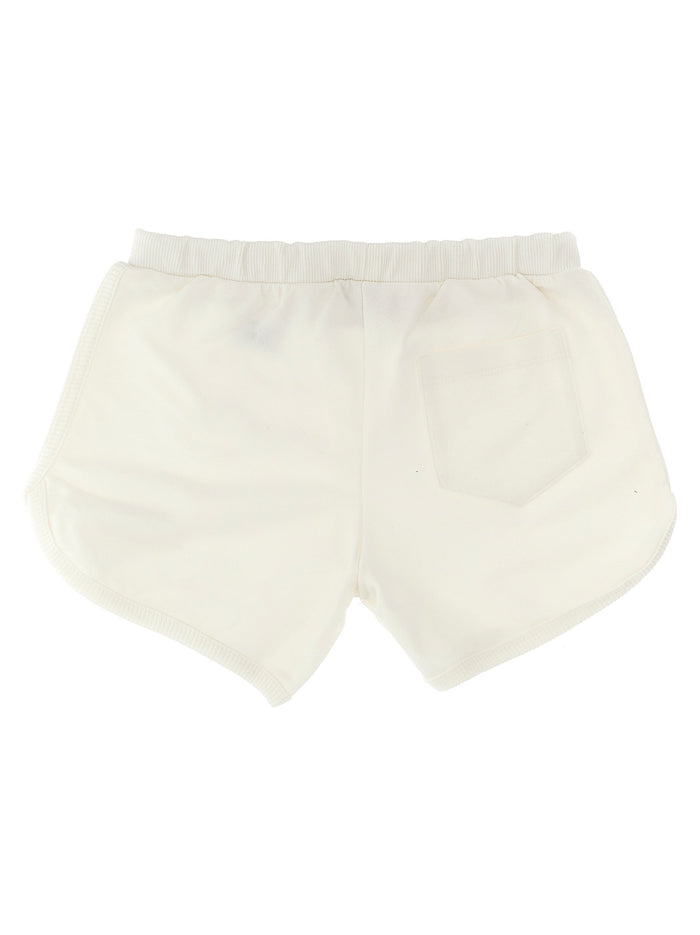 La Vacanza logo embroidery capsule shorts White Bermuda