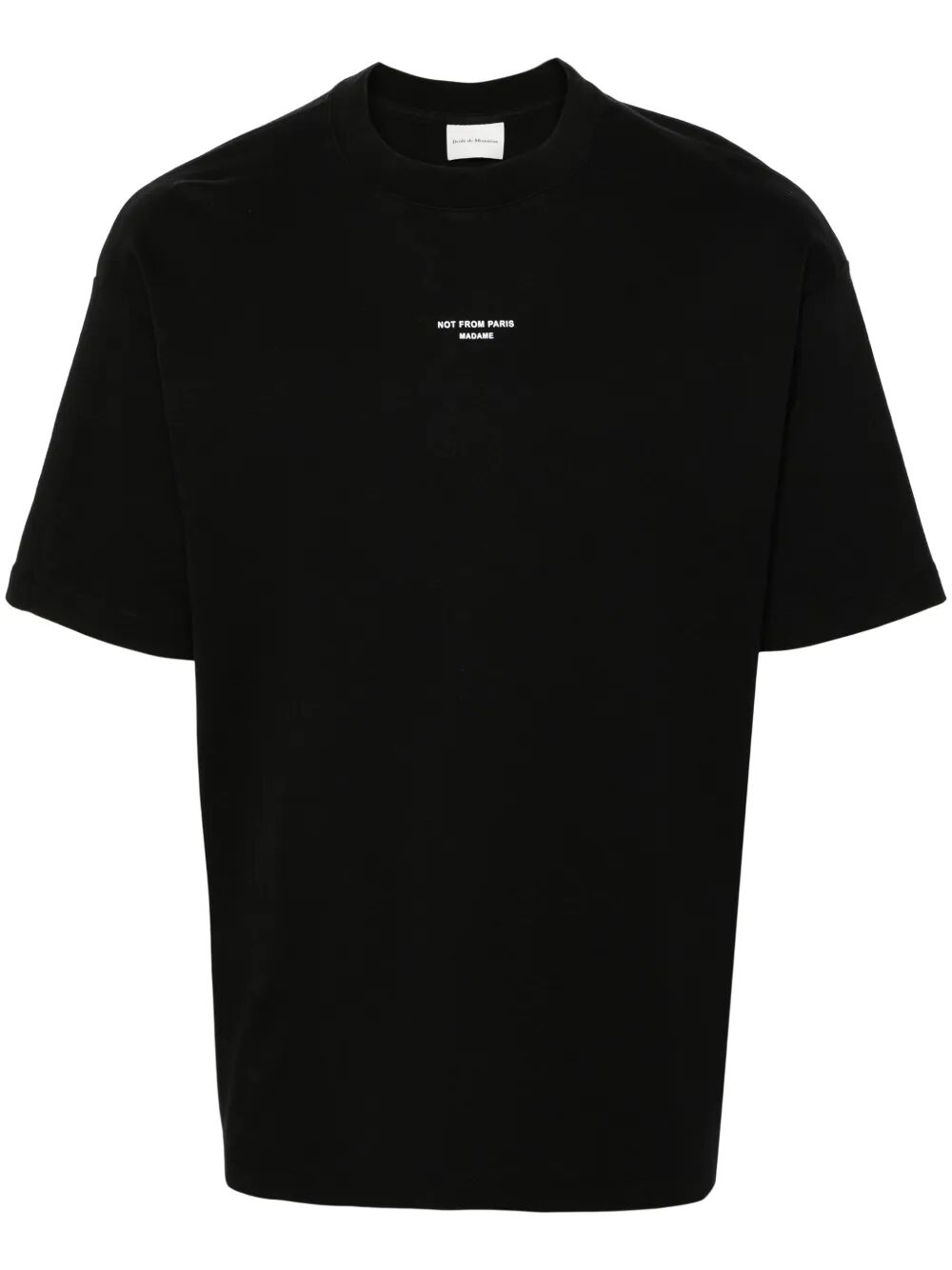 Classic Slogan T-Shirt Black Cotton Tshirt