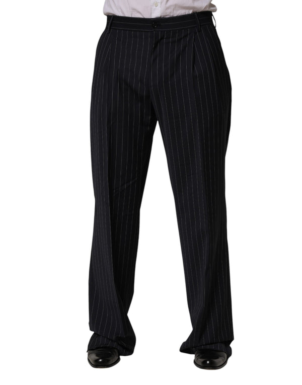 Dolce & Gabbana 54% Polyester trousers in black