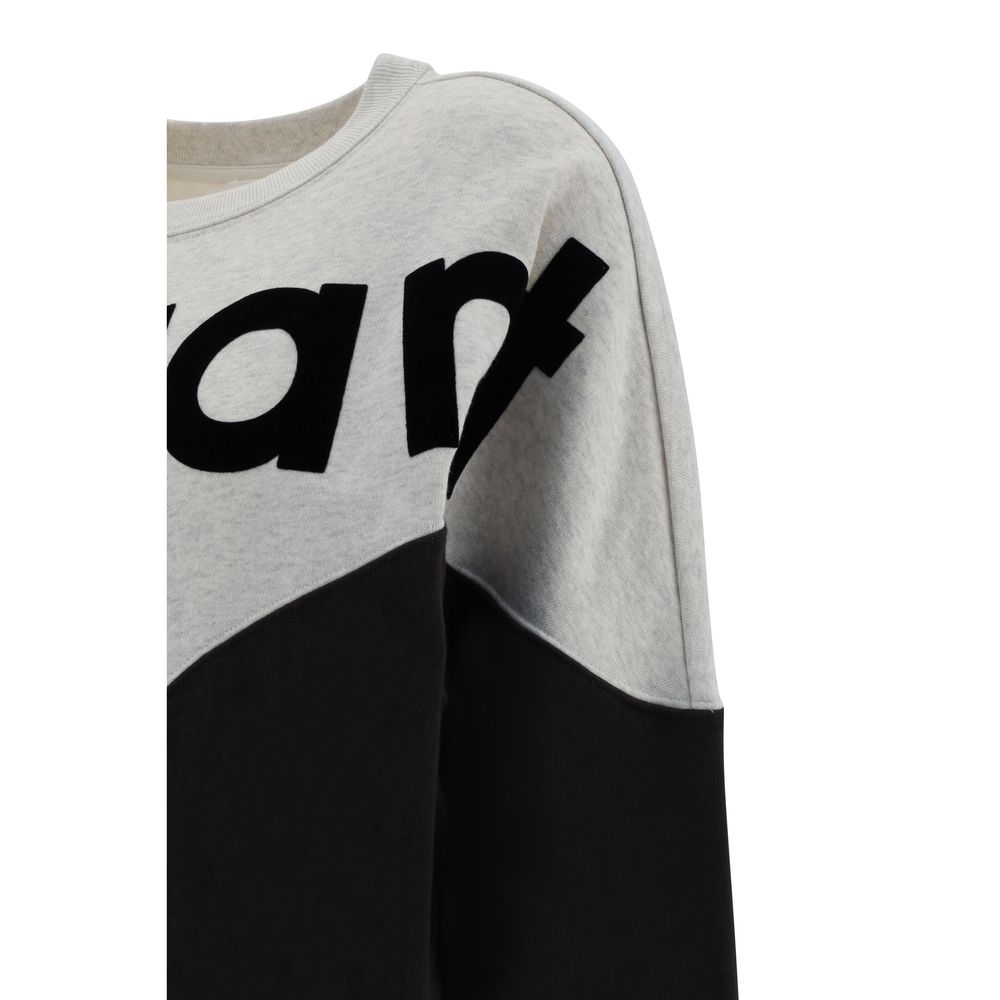 Marant Etoile 88% Cotton sweatshirt in gray — view 3