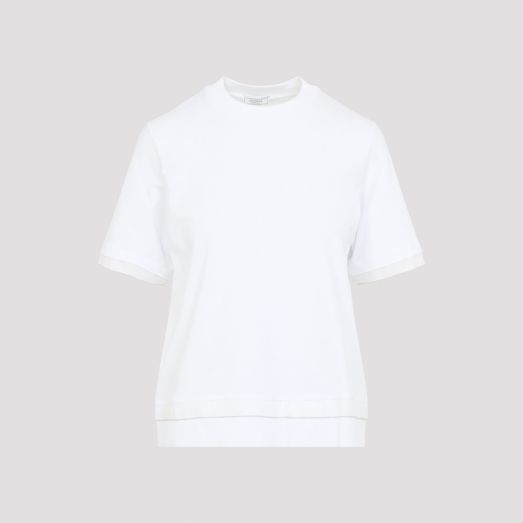 Cotton T-Shirt White Elastane Tshirt