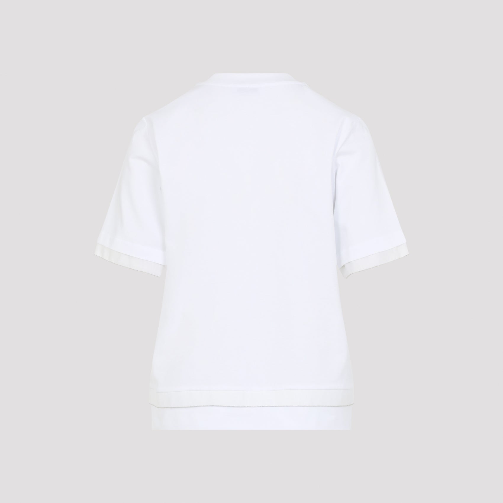 Cotton T-Shirt White Elastane Tshirt