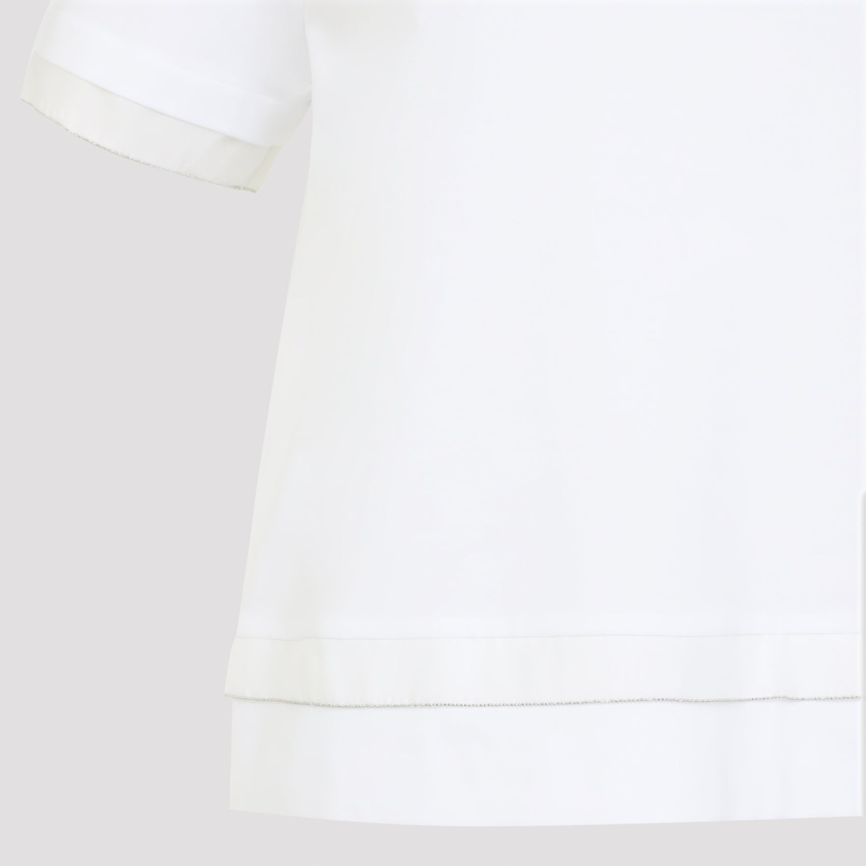 Cotton T-Shirt White Elastane Tshirt