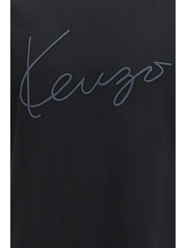 T-Shirt Embroidered Cotton Black T-shirts