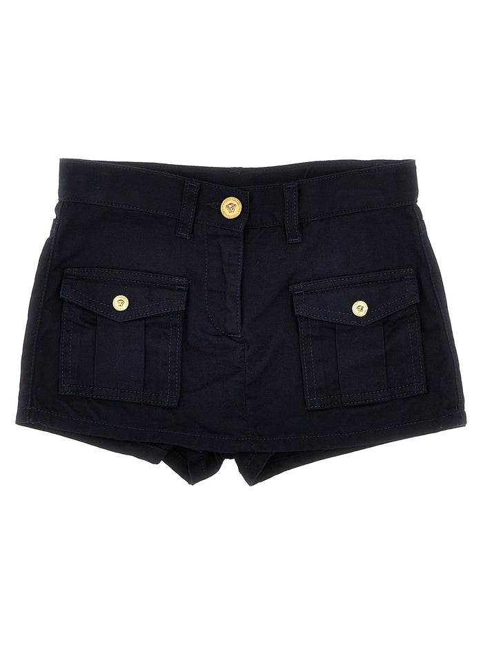 Gabardine shorts Blue Cotton Bermuda