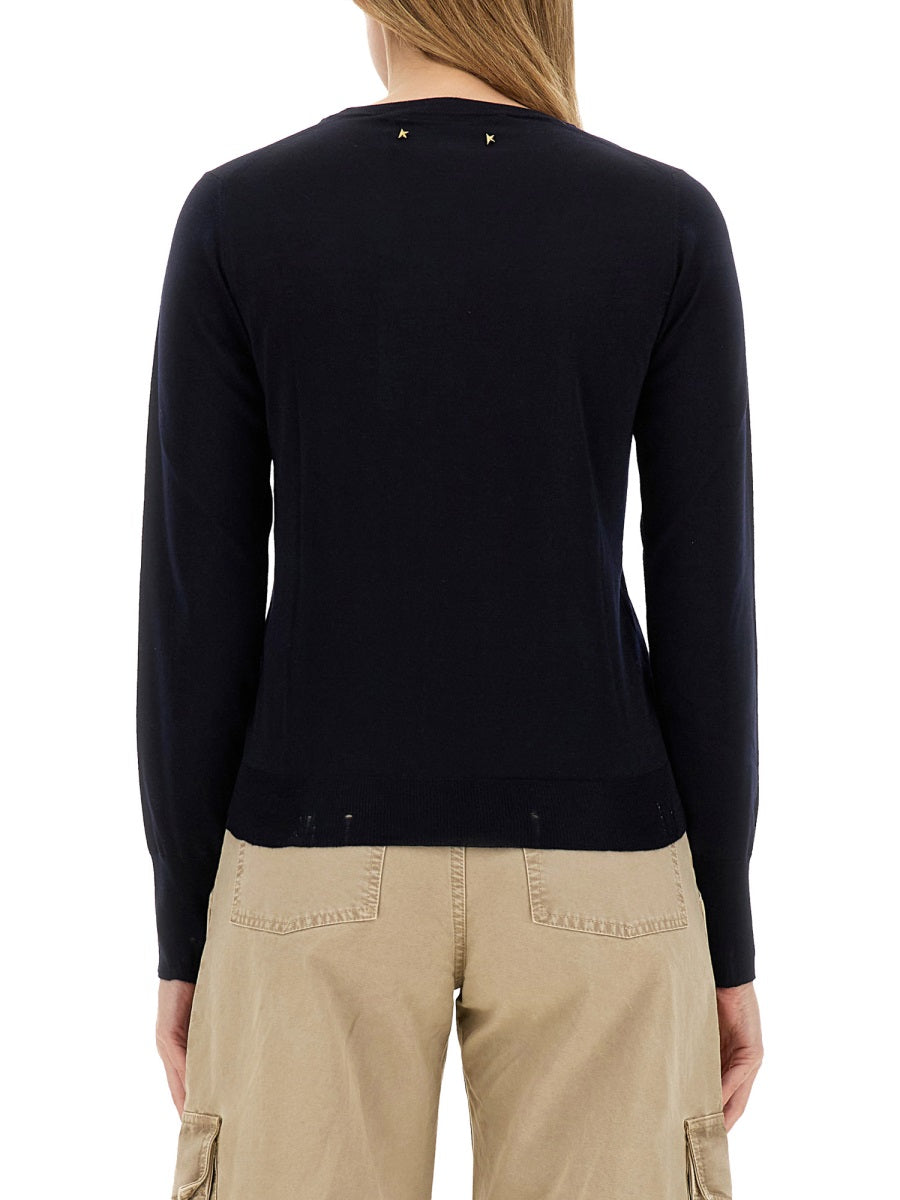 Regular Fit Shirt Blue Virgin Wool Jumpers