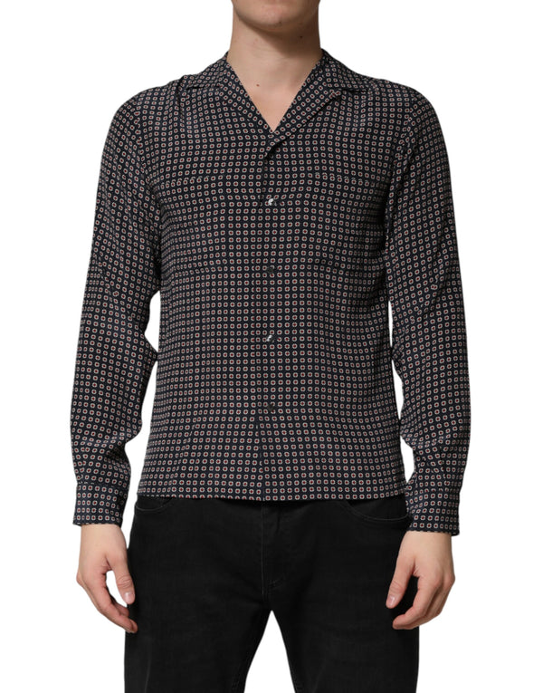 Dolce & Gabbana 100% Silk shirt in black