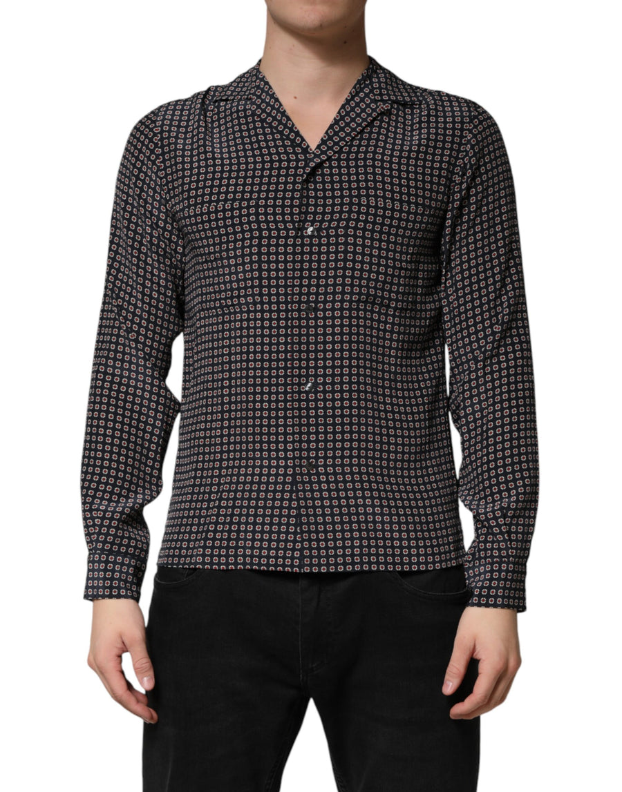 Dolce & Gabbana 100% Silk shirt in black