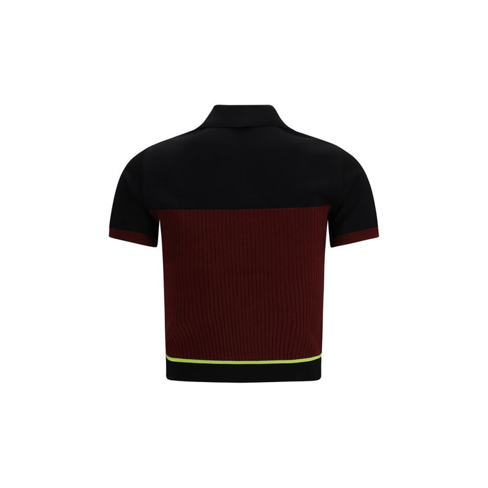 Casablanca 83% Viscose 17% Polyester polo in burgundy — view 2