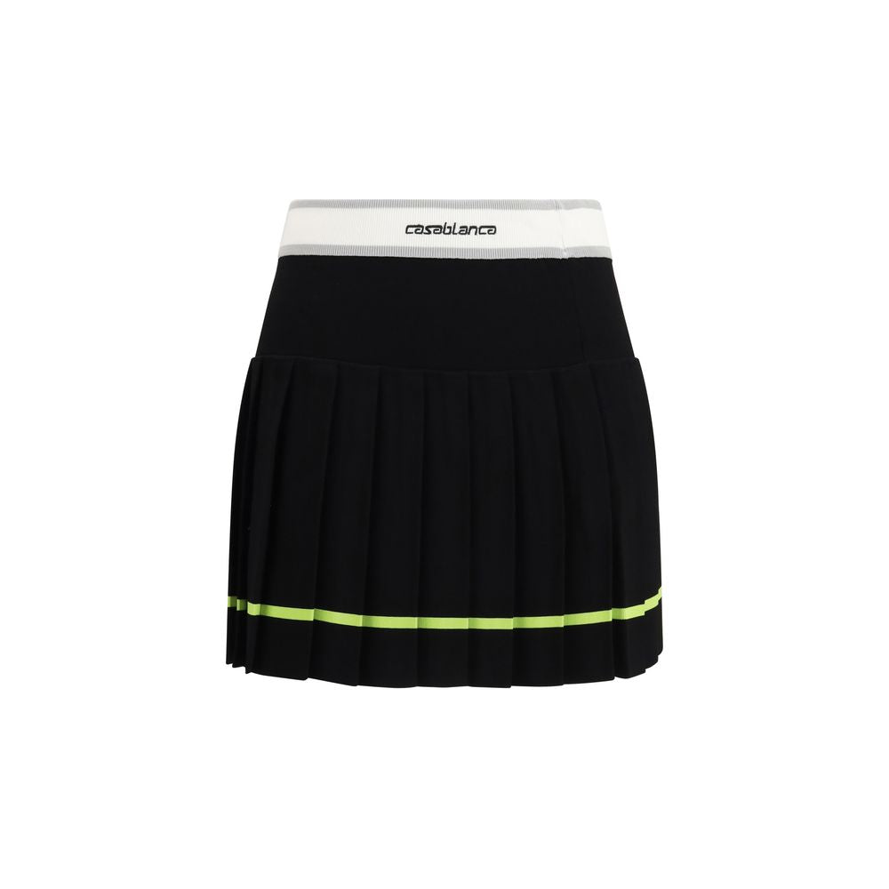 Casablanca 83% Viscose mini skirt in black