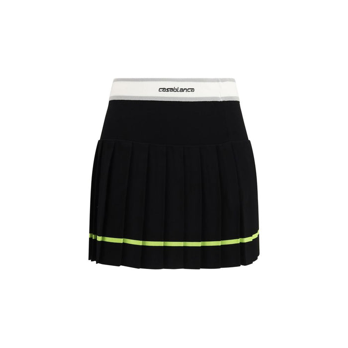 Casablanca 83% Viscose mini skirt in black
