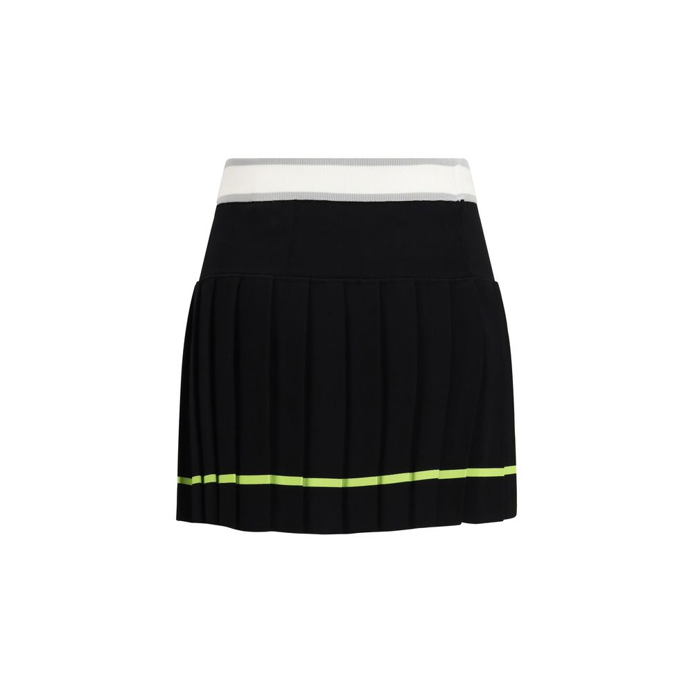 Casablanca 83% Viscose mini skirt in black — view 2