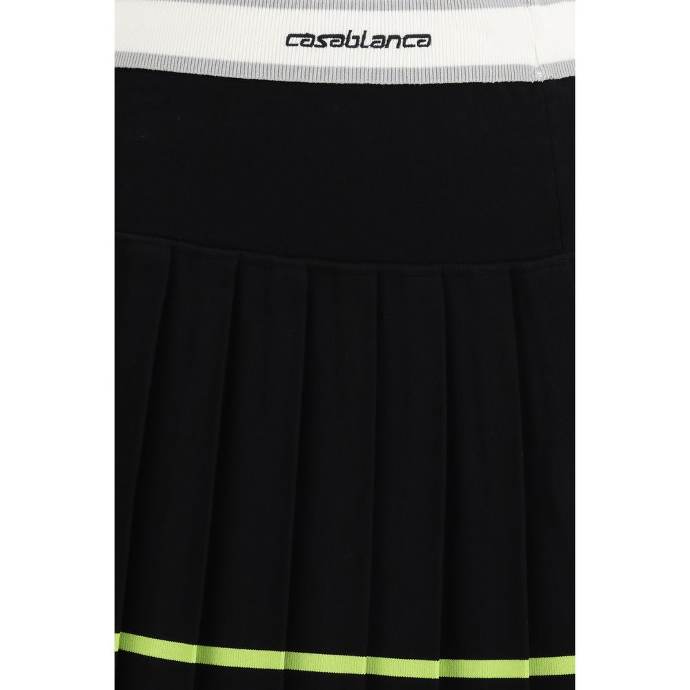 Casablanca 83% Viscose mini skirt in black — view 3
