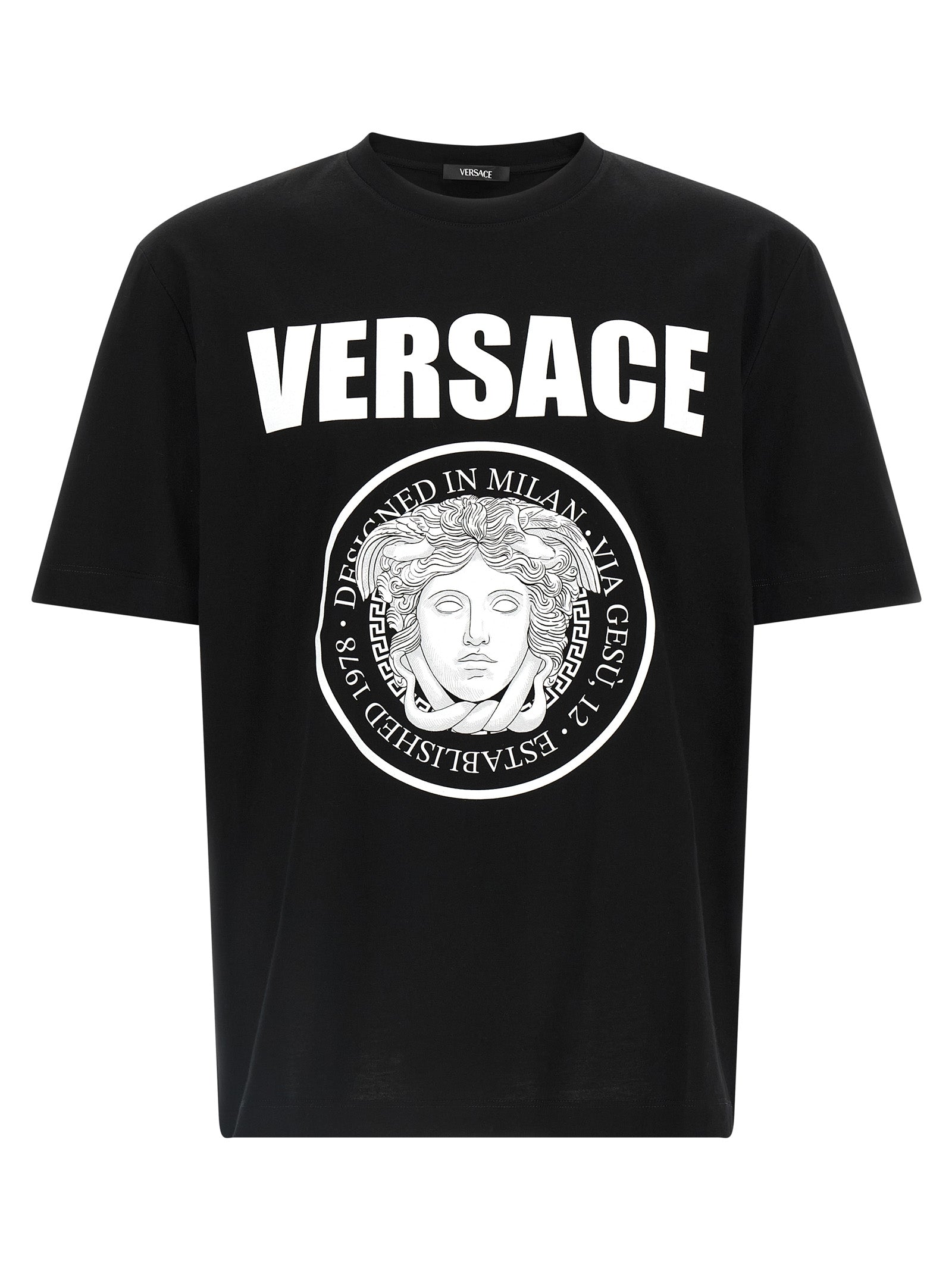 Medusa Rock T-shirt White/black Cotton